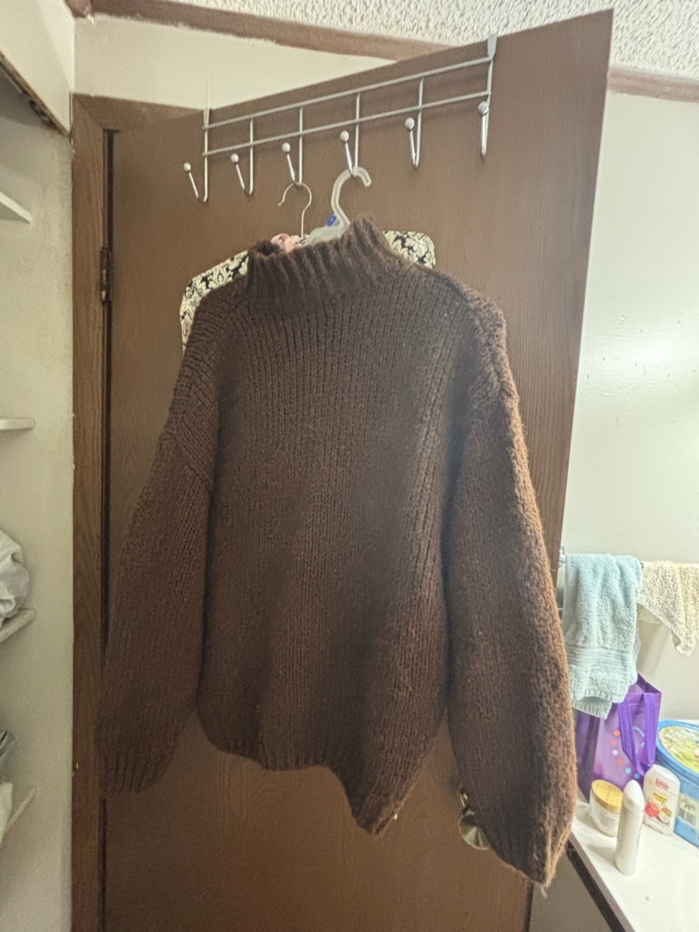 Cozy Brown Turtleneck Sweater